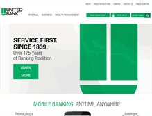 Tablet Screenshot of bankwithunited.com